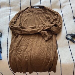 Smartwool Men's Crewneck Sweater in Rich Brown